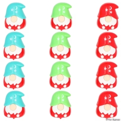 Starry Night Gnome Character Plastic Pull-Back Toys-12Pk